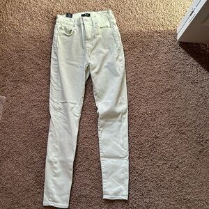 7 for All Mankind Mint High Waist Ankle Skinny Jeans